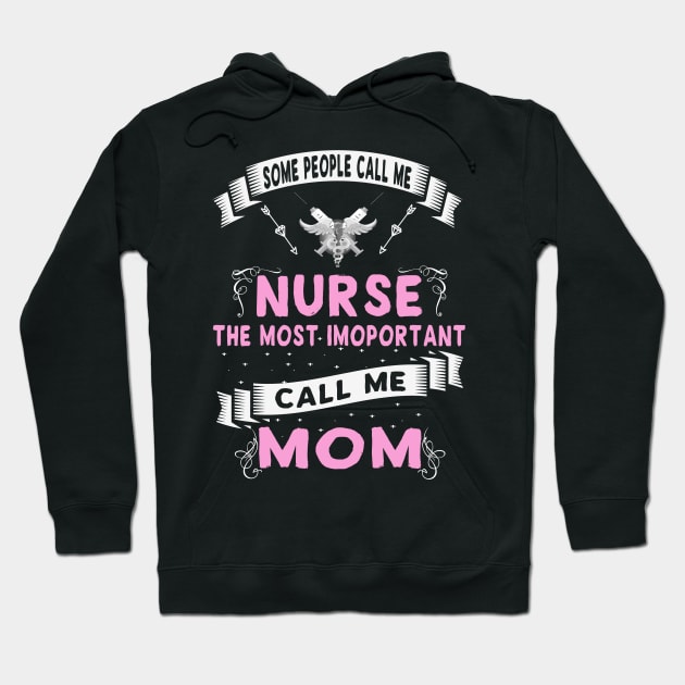 Best Funny Gift Ideas for Nurse Mom Hoodie by MadArting1557